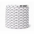 Lacet élastique blanc sans noeud serrage rapide pour sneakers MY KNOT Paris