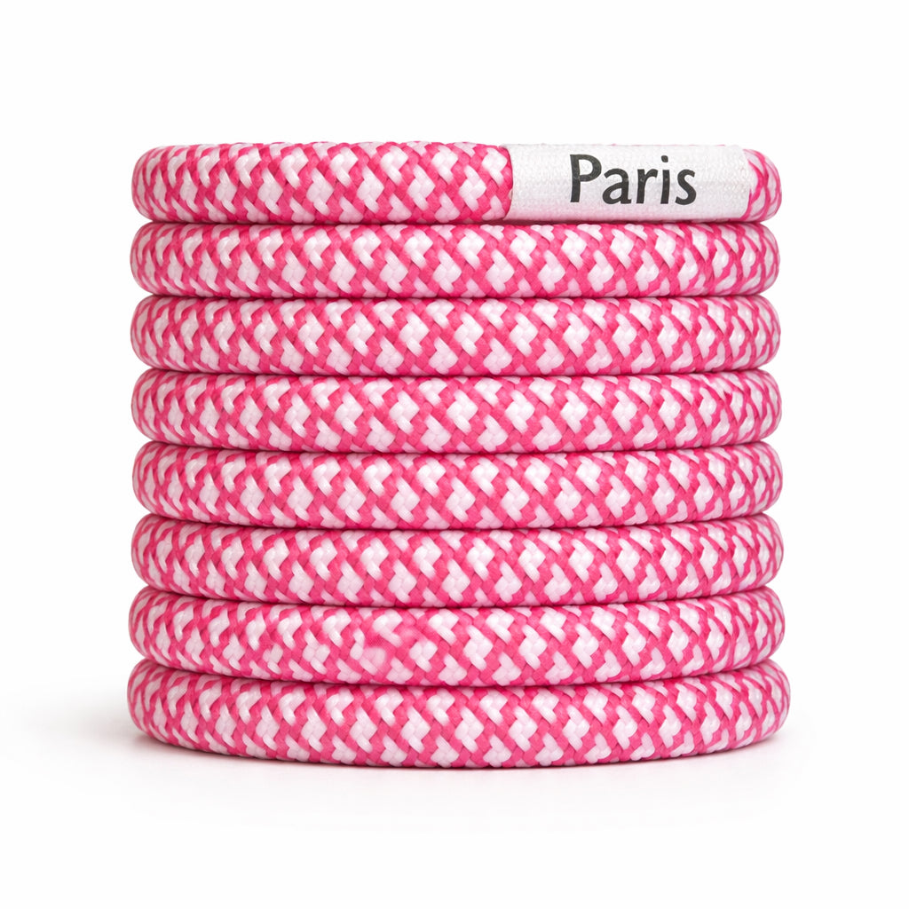 Lacet rose florale rond  MY KNOT PARIS pour sneakers