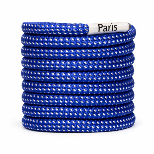 Lacet argenté bleu astral MY KNOT PARIS pour sneakers