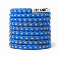 Lacet élastique bleu sans noeud serrage rapide pour sneakers MY KNOT Paris