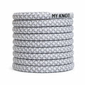 Lacet argenté gris silver MY KNOT PARIS pour sneakers