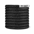 Lacet argenté noir galactic MY KNOT PARIS pour sneakers