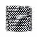 Lacet noir blanc rond MY KNOT PARIS pour sneakers