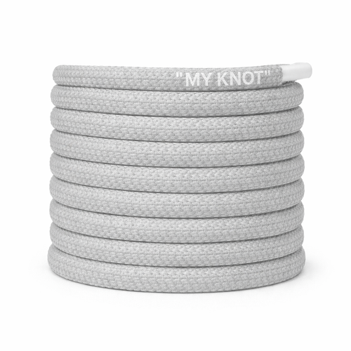 Lacet ovale gris ardoise  MY KNOT PARIS pour sneakers