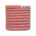 Lacet rouge bordeaux blanc rond MY KNOT PARIS pour sneakers